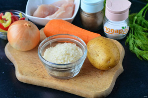 Диетический суп с рисом