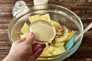 Капустная запеканка с грибами