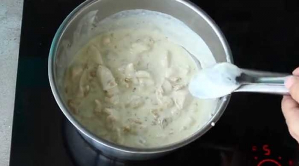 
Макароны с курицей и сливочным сырным соусом — рецепт с фотографиями	