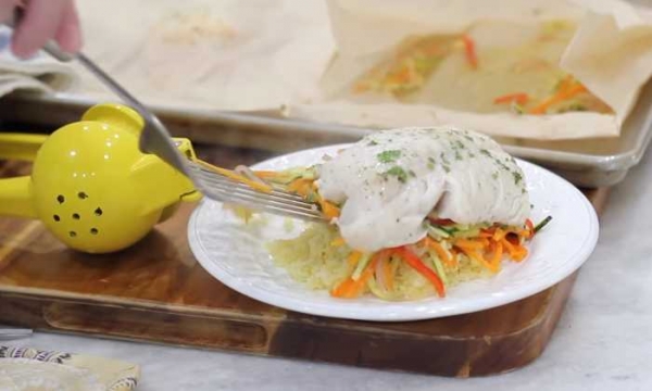 
Рыба с овощами в духовке — простой рецепт запекания в пергаменте	