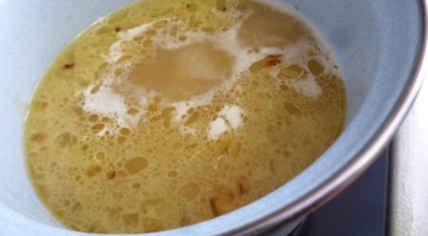 Суп-пюре из брокколи с беконом и йогуртом, пошаговый рецепт с фото