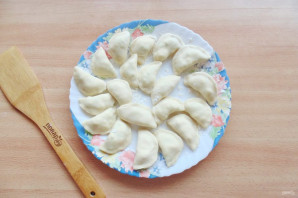 Вареники с творогом и шпинатом Вареники с творогом и шпинатом