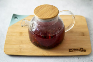 Чай с ежевикой