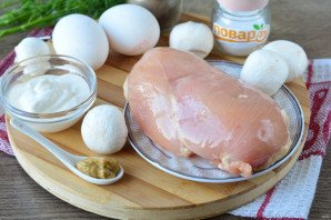 "Курица под снегом" в духовке