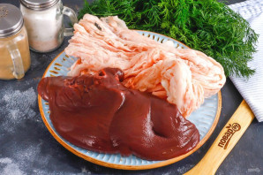 Печень в жировой сетке Печень в жировой сетке