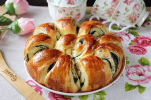 Пирог "Цветок" из дрожжевого теста