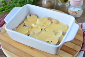 "Курица под снегом" в духовке