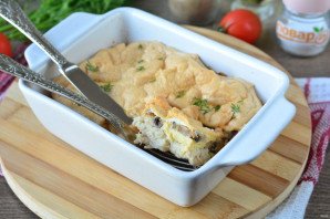 "Курица под снегом" в духовке