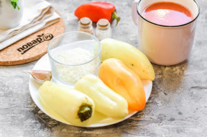 Перец фаршированный рисом на зиму