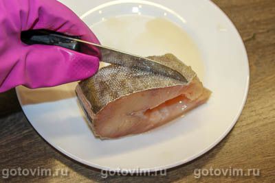 Налим в горчичном соусе, запеченный в духовке
