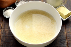 Каша с тыквой в микроволновке