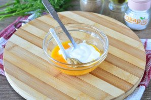 "Курица под снегом" в духовке