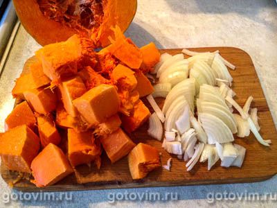 Баранина в мультиварке, тушенная с тыквой и картофелем Баранина в мультиварке, тушенная с тыквой и картофелем