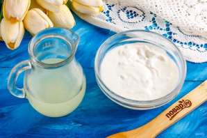 Домашняя сметана из козьего молока