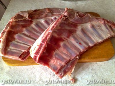 Бараньи ребрышки в мультиварке