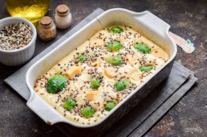 Пирог с брюссельской капустой