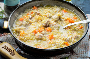 Ячневая каша с мясом