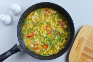 Фриттата с курицей