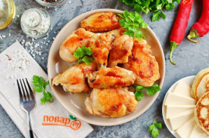 Вкусная жареная курица