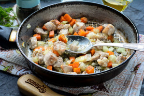 Ячневая каша с мясом