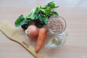 Гречка со шпинатом