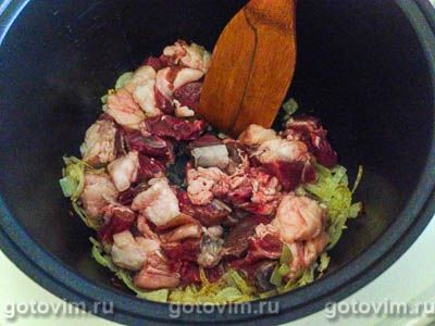 Баранина в мультиварке, тушенная с тыквой и картофелем Баранина в мультиварке, тушенная с тыквой и картофелем
