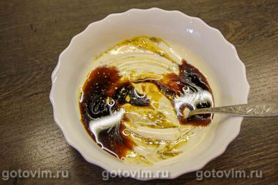 Налим в горчичном соусе, запеченный в духовке