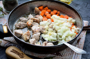 Ячневая каша с мясом