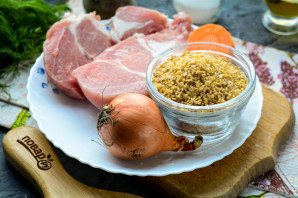 Ячневая каша с мясом