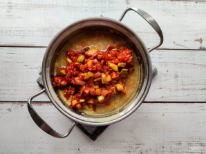 Суп с чечевицей и кабачком Суп с чечевицей и кабачком