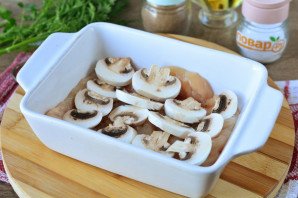 "Курица под снегом" в духовке