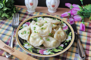 Вареники с творогом и шпинатом Вареники с творогом и шпинатом