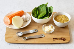 Булгур со шпинатом Булгур со шпинатом