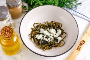 Вкусный салат из морской капусты