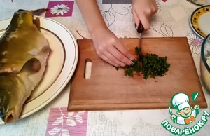 Фаршированный карп в духовке