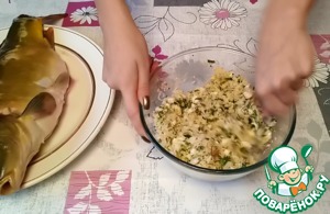 Фаршированный карп в духовке
