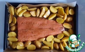 Нежное филе лосося с топпингом из авокадо