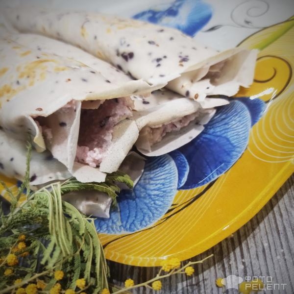 Рецепт: Блины из черной смородины - Космическое наслаждение. Супер вкусные и необычные блины