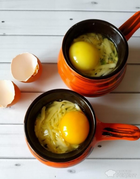 Рецепт: Кокот - завтрак на 8 марта