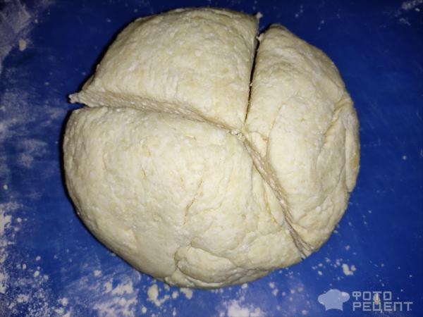 Рецепт: Печенье с творогом - Слоистое.