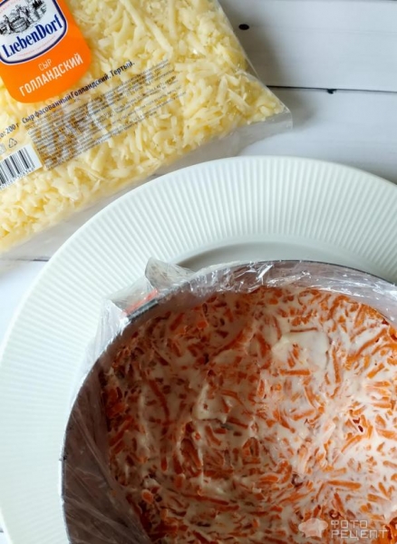 Рецепт: Салат "Генеральский" - в праздничном оформлении