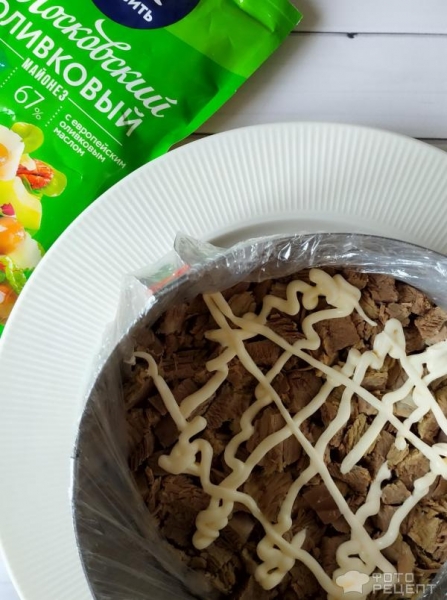 Рецепт: Салат "Генеральский" - в праздничном оформлении