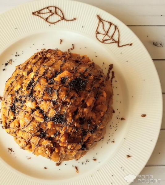 Рецепт: Торт без выпечки "Ленивый муравейник" - хочешь торт, а хочешь - пирожные Рецепт: Торт без выпечки "Ленивый муравейник" - хочешь торт, а хочешь - пирожные