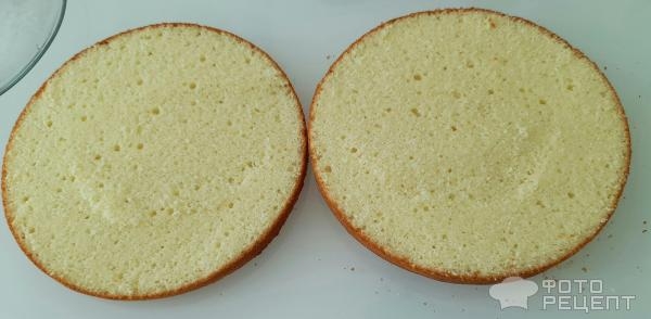 Рецепт: Торт "Кошечка" на день рождения девочке - Бисквитный торт "Кошечка" с масляным кремом и черешней. И кексы "Кошачьи лапки".