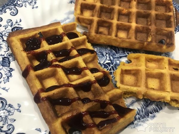 Рецепт: Вафли тыквенные - безумно ароматные Рецепт: Вафли тыквенные - безумно ароматные