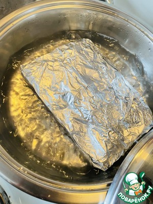 Рыба в собственном соку в фольге