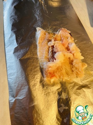 Рыба в собственном соку в фольге