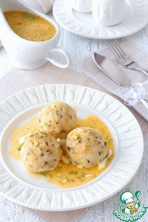 Тефтели из трески под польским соусом