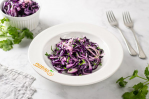 Салат с краснокочанной капустой Салат с краснокочанной капустой