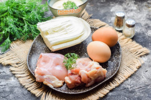 Салат из пекинской капусты с курицей